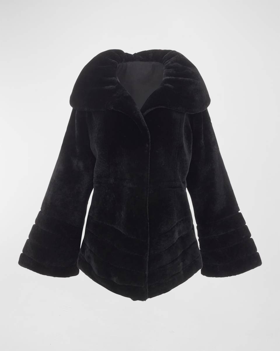 Reversible Horizontal Lamb Shearling Jacket